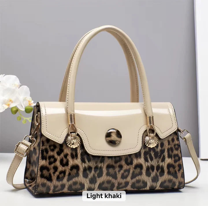 ACIES Noir Leopard Luxe Handbag