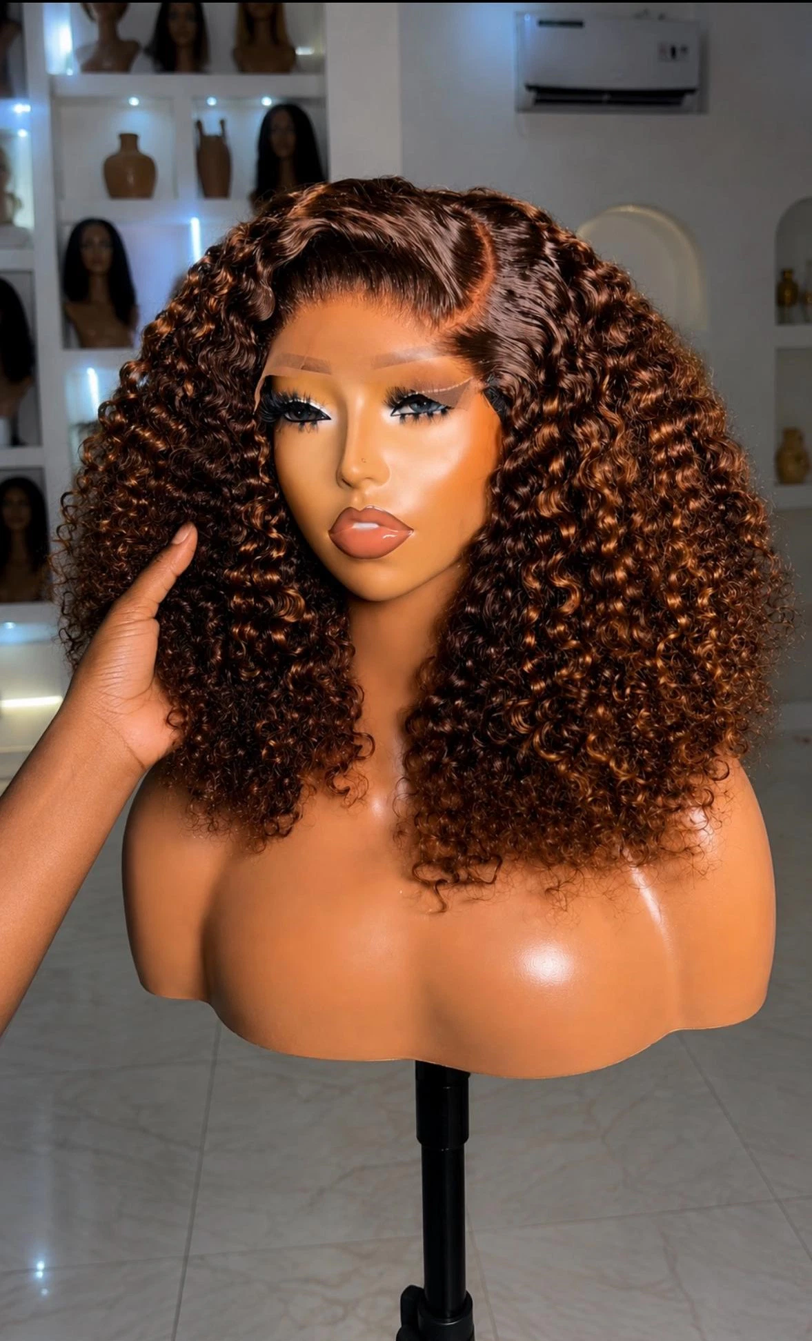 Premium Curly Glueless wigs Human Hair 2