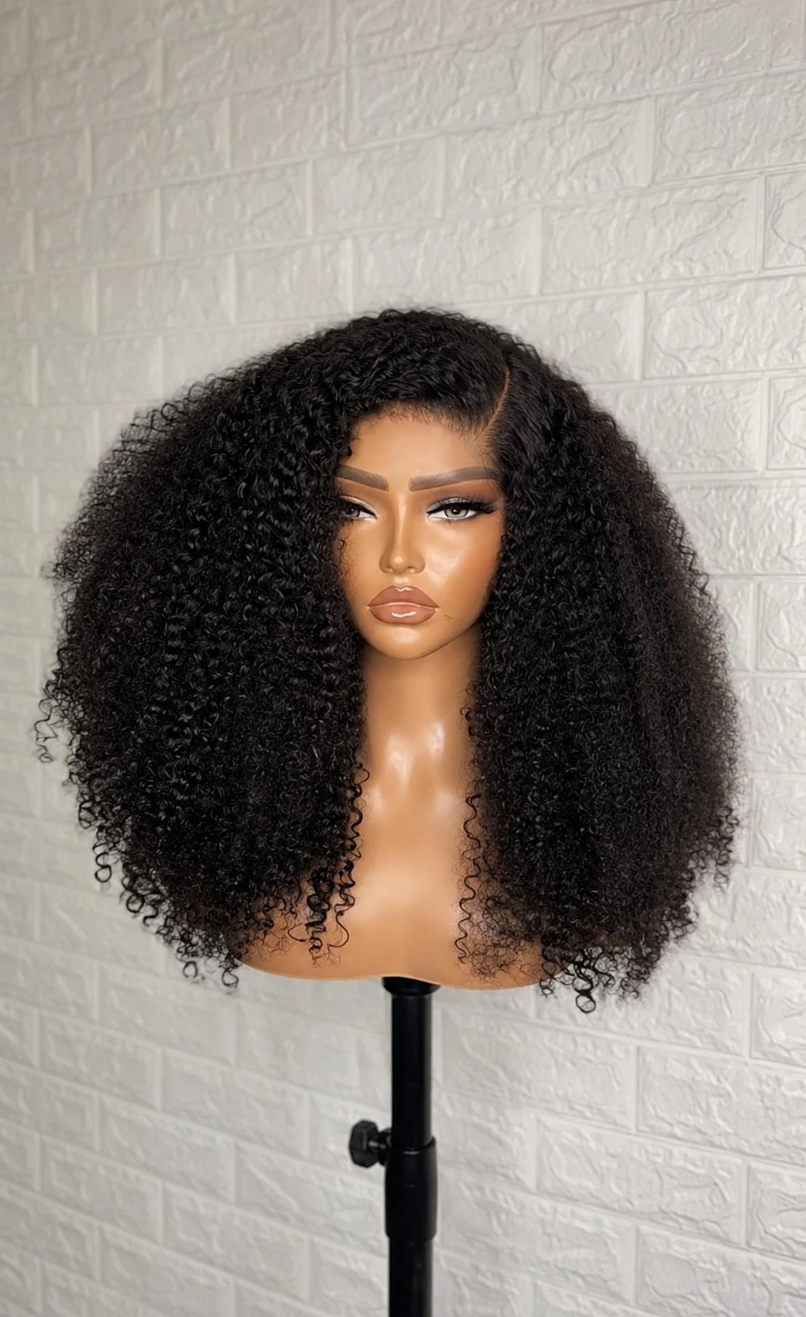 Premium Curly Glueless wigs Human Hair - Black