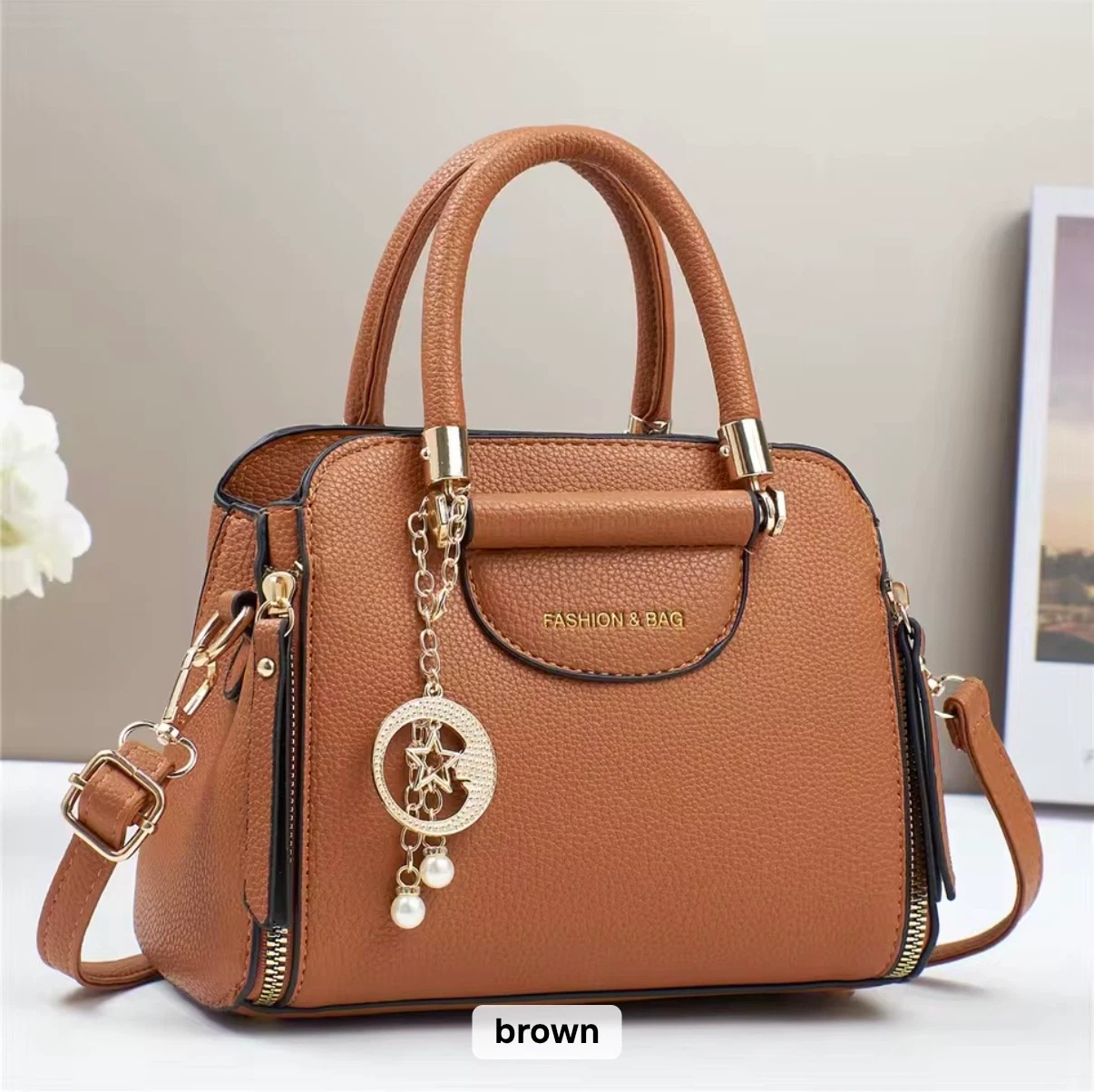 Celestine Satchel - Brown Rust