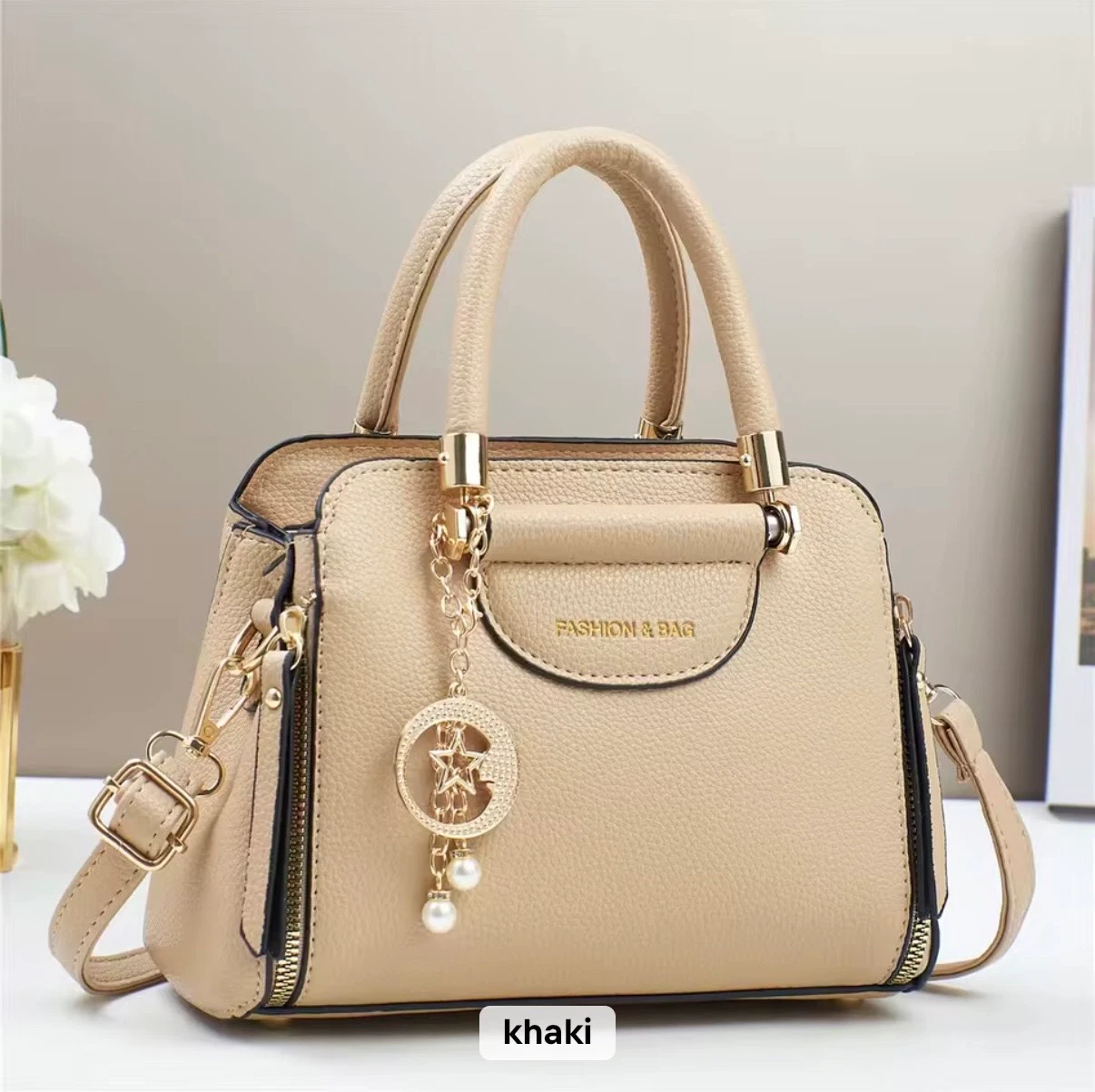 Celestine Satchel - Indian Khaki