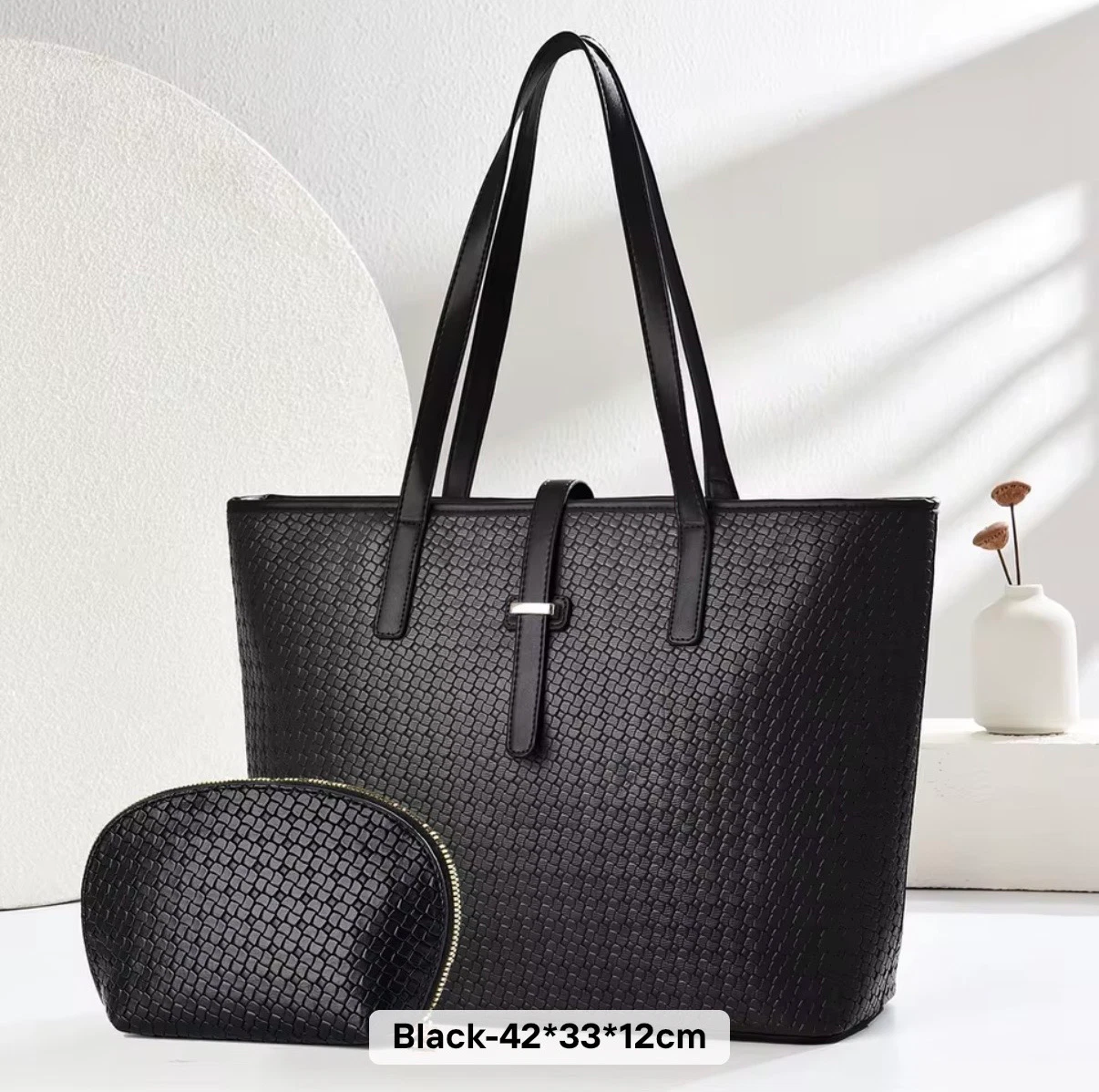 ACIES Verona Carryall Tote - Black
