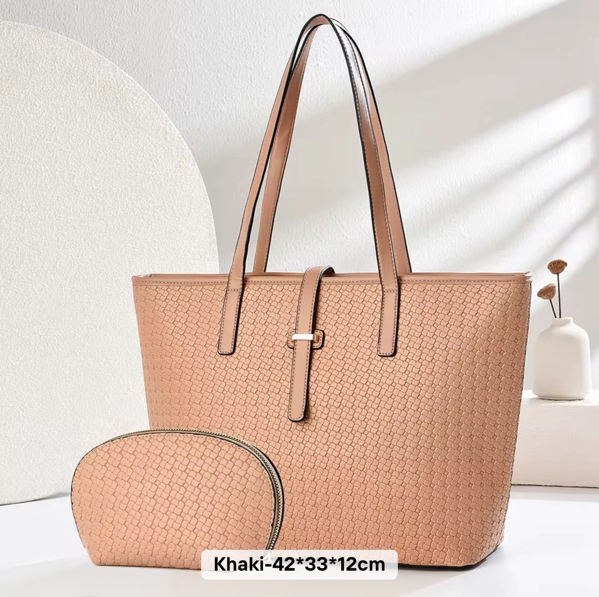 ACIES Verona Carryall Tote - Indian Khaki
