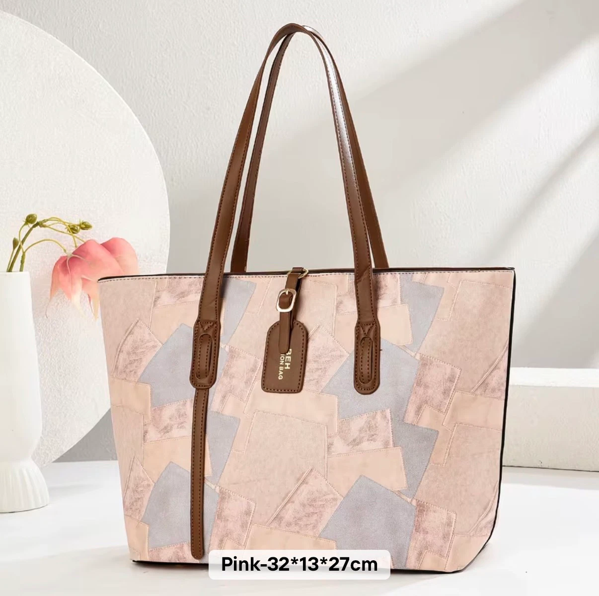 Mosaic Avenue Tote - Pink