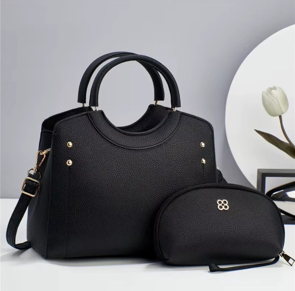 ACIES Valentina Élite Satchel Set - Midnight Black