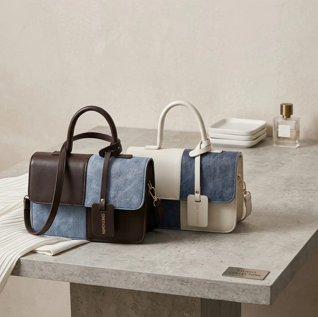 Rivelle Denim Satchel 3