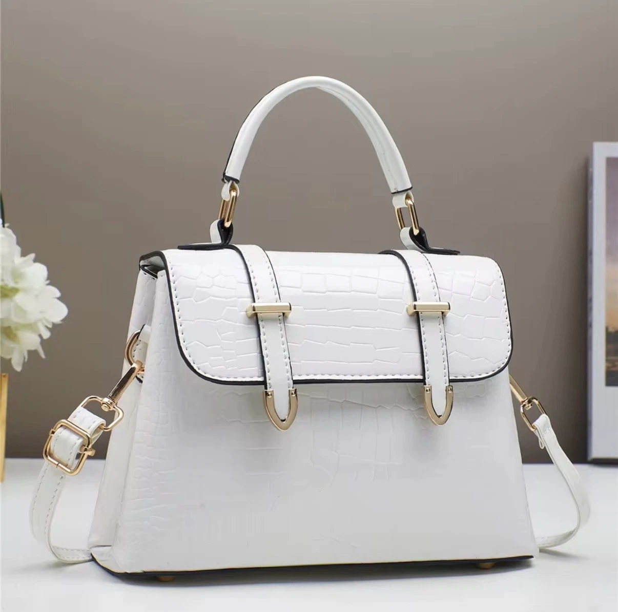 ACIES Élodie Deluxe Handbag - Peal Blanc