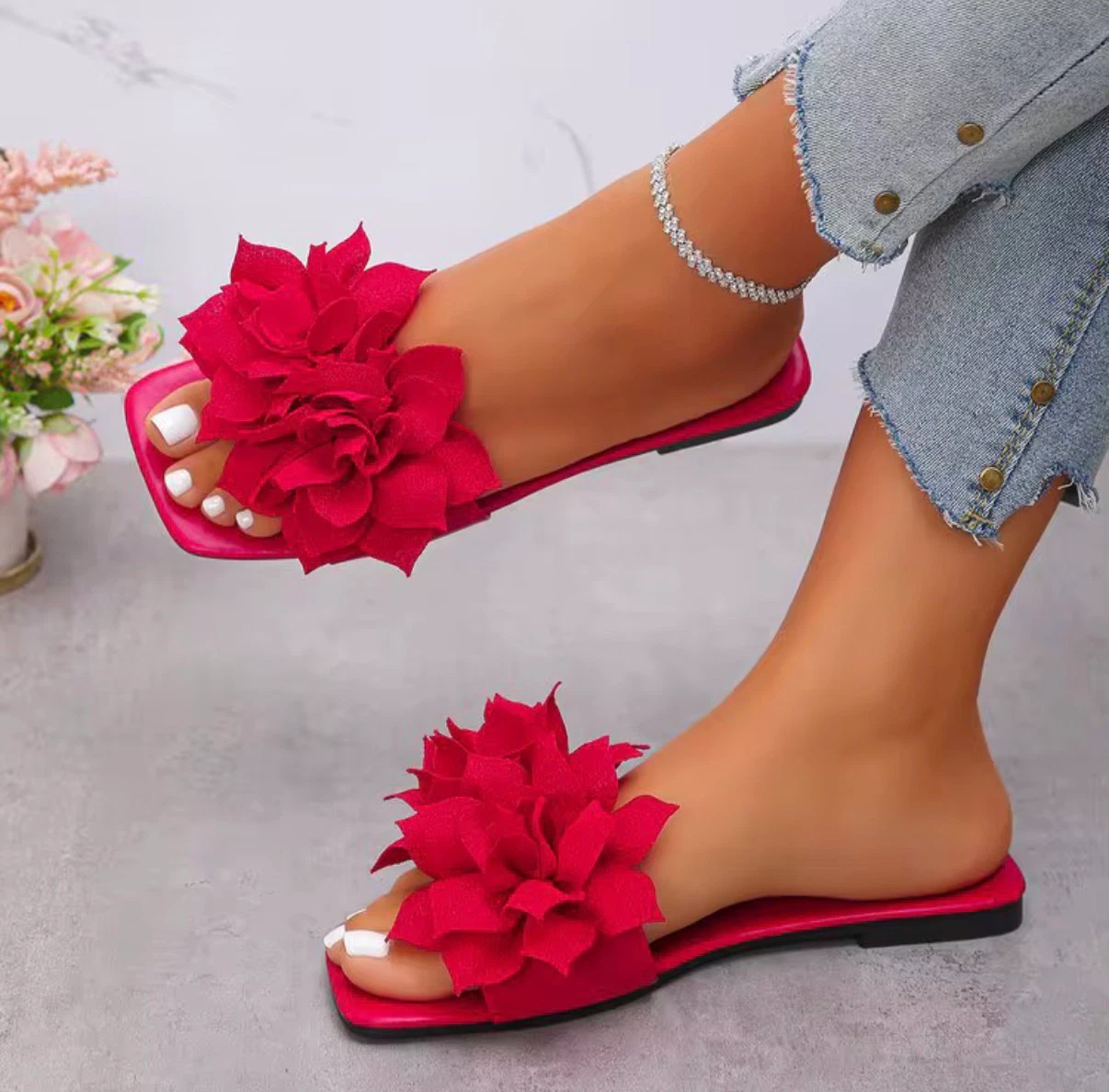 ACIES Floréa Statement Slides - Crimson Bloom