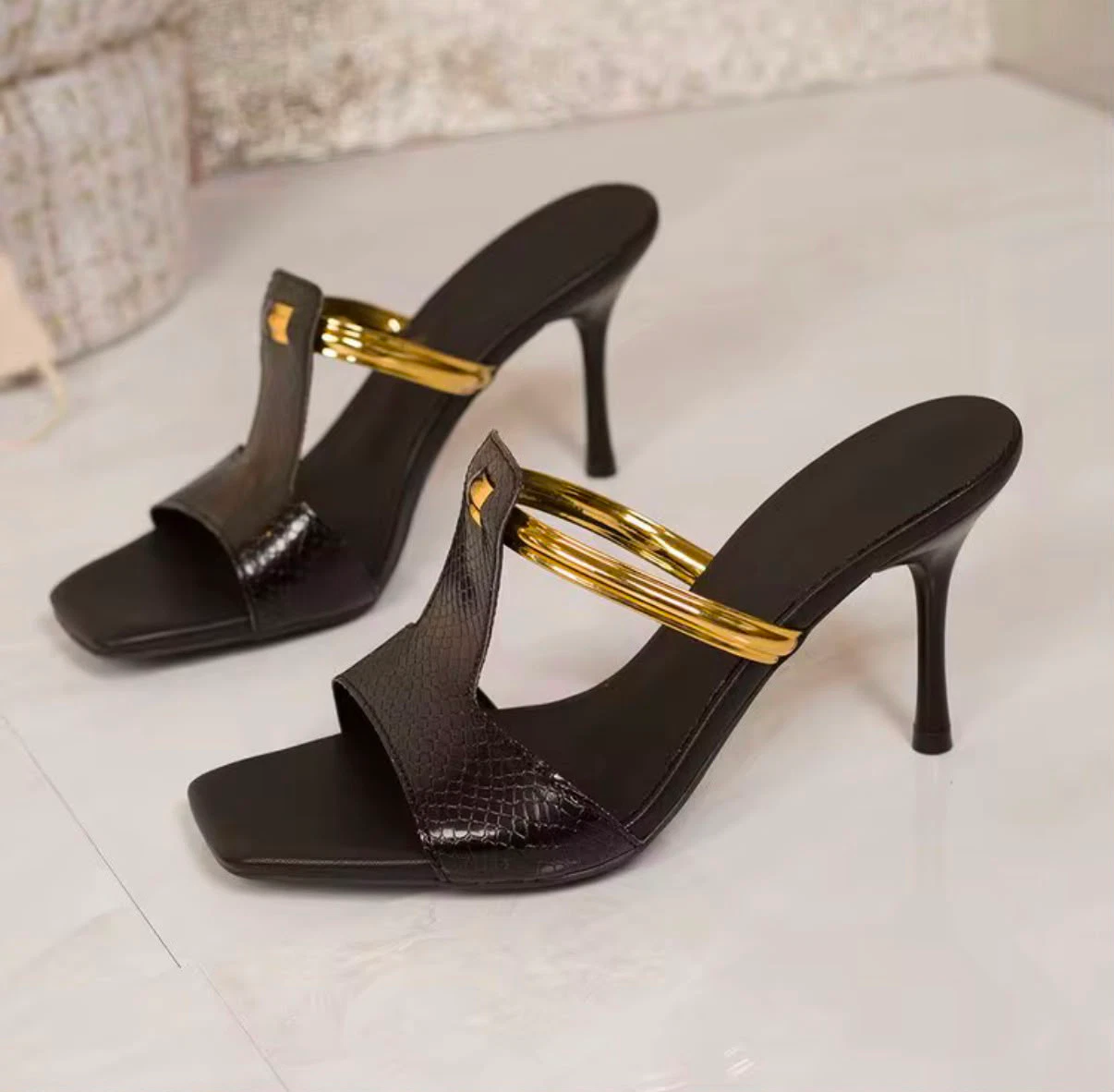Aurevia Goldline Heels 4